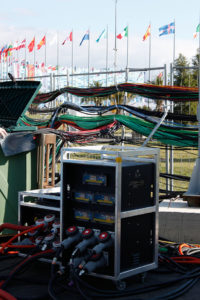 Stromverteiler von INDU-ELECTRIC bei den olympischen Spielen.
